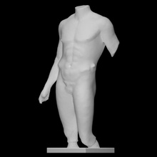 doryphoros scan statue marble museum abgusse klassischer bildwerke 3d print model - Mito3D