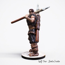 nórdico cazador miniatura mesa fantasía figurilla miniaturas tribal guerrero zbrush personaje esculpir juego guerra distancia vikingos 28mm 32mm lancero 3d print model - Mito3D