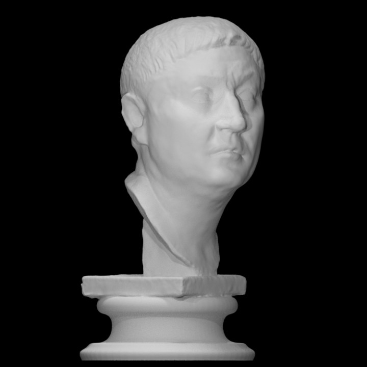 identifié portrait so called marius analyse Naples museo di archéologique nationale 3D print model - Mito3D