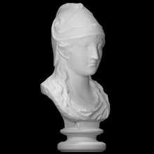 büst Athena taramak Yunan Roma Napoli müze di arkeolojik Ulusal 3d print model - Mito3D