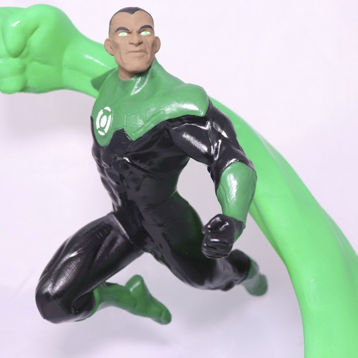 green lantern hal jordan john stewart torso dc fanart greenlantern 3D print model - Mito3D