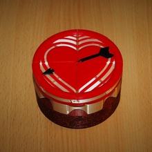 açıklık iris Kutu sevgililer kapak Bahçe konteyner hediye kalp Aşk kutusu 3d print model - Mito3D