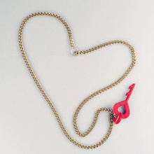 key heart jewellery 3d print model - Mito3D