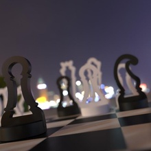 minimal chess draughts ensemble planche Jeux évêque échecs Jeu Roi reine tour brouillons pièces khight cliquet 3d print model - Mito3D