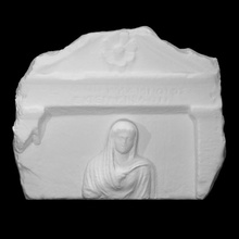 funerary stele hetoime scan relief 3d print model - Mito3D