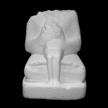 Statue Konstrukteur Manager Scan schwarz Wüste Ägypten ägyptisch Skulptur Stein Sand 3dprint 3dscan Pharao Konstruktion Hieroglyphe Armana 3d print model - Mito3D