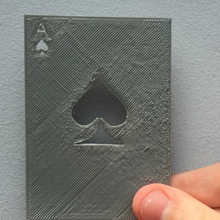 card toys & games ace spades 3d print model - Mito3D