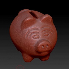 porcin banque 3dscan tirelire 3d print model - Mito3D