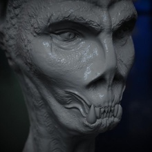estrangeiro monstro cabeça loja criatura jogos escultura crânio espaço brinquedo martelo guerra personagem miniatura arrepiante mutante estatuetas 3d print model - Mito3D