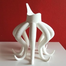 google hoctopus mini design desk stand support octopus minimal googlehome smartassistant 3d print model - Mito3D