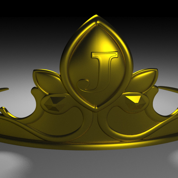 tiara crowned diademe 3D print model - Mito3D