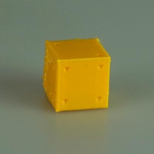 6 dice triangular holes tabletop games toys 3d print model - Mito3D