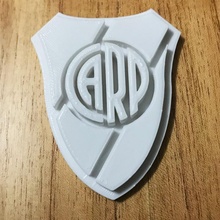 clube Atlético rio prato logotipo ventilador arte futebol Argentina futbol placa 3d print model - Mito3D