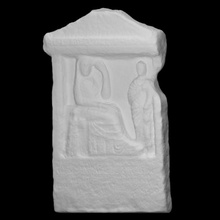 funerary stele marcos aurelios eutychos scan stone museo maffeiano lapidario marcosaurelioseutychos 3d print model - Mito3D