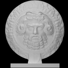 Oszillum Scan Jupiter Ammon Museo maffeiano Lapidarium 3d print model - Mito3D