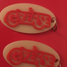 grease keychain fashion & accessories 3d print model - Mito3D