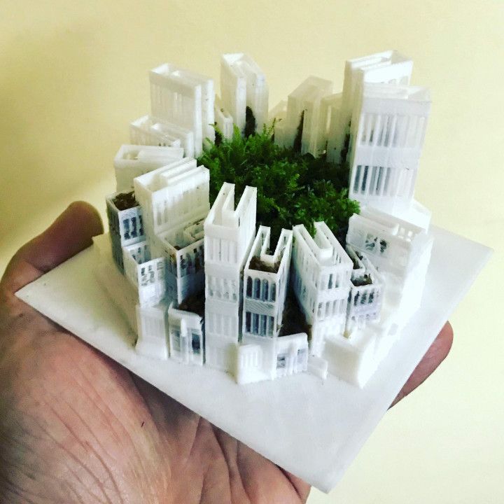 mini plantador jardín 3D print model - Mito3D