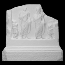 funerary vareios brothers scan figure men stele 3d print model - Mito3D