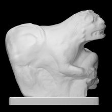 león humano presa escanear arquitectura protome 3d print model - Mito3D