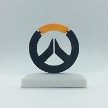 overwatch logo In piedi videogiochi 3d print model - Mito3D
