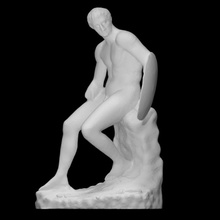 sentado masculino figura escanear hombre 3d print model - Mito3D