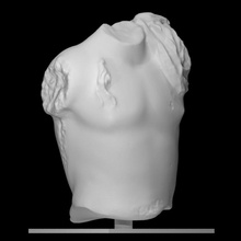 torso joven hombre escanear cuerpo figura mármol 3d print model - Mito3D