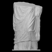 fragment draped woman scan figure statue marble honorary verona 3d print model - Mito3D