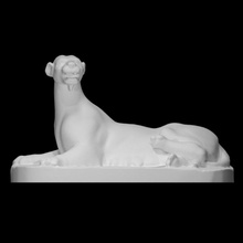panthère analyse animal gros chat statue 3d print model - Mito3D