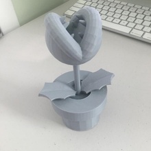 piranha plantar ventilador arte mario planta Super Mario Bros 3d print model - Mito3D