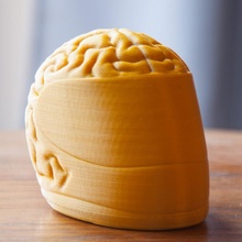 cerebro casco 3d print model - Mito3D