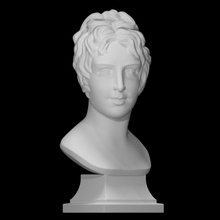 buste Jeune femme analyse visage tête portrait terre cuite 3d print model - Mito3D