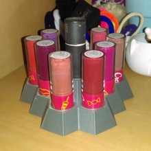 hex lipstick carousel fashion 3d print model - Mito3D