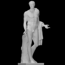 Marcus nonius balbus représentée héros analyse sculpture marbre herculanum idéalisé marcus 3d print model - Mito3D