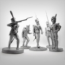 pack 5 napoleonic soldiers education soldier toy toys napoleon 3d print model - Mito3D