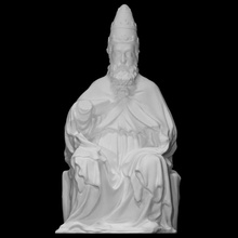 santo Peter scansione figura seduto verona 3d print model - Mito3D