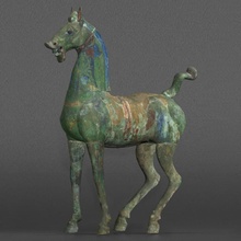 celestial horse scan animal china figure metal bronze 3d print model - Mito3D