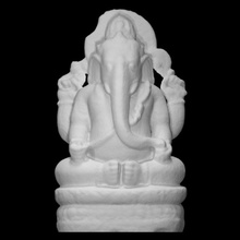Ganesha Scan Hindu Stein Religion Indonesien vulkanisch 3d print model - Mito3D