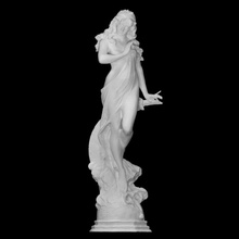 Diana escanear hembra figura diosa mujer mármol 3d print model - Mito3D