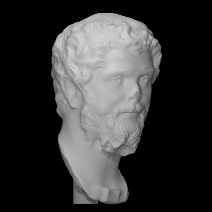 septimius Severus Varredura fracasso cara cabeça homem retrato romano imperador 3D print model - Mito3D