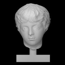obtener escanear cara cabeza retrato romano chico emperador joven Septimio severus 3d print model - Mito3D