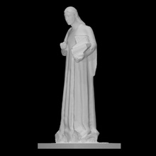 Santo cecilia escanear escultura Roca Iglesia full figure Verona saint giacomo 3d print model - Mito3D