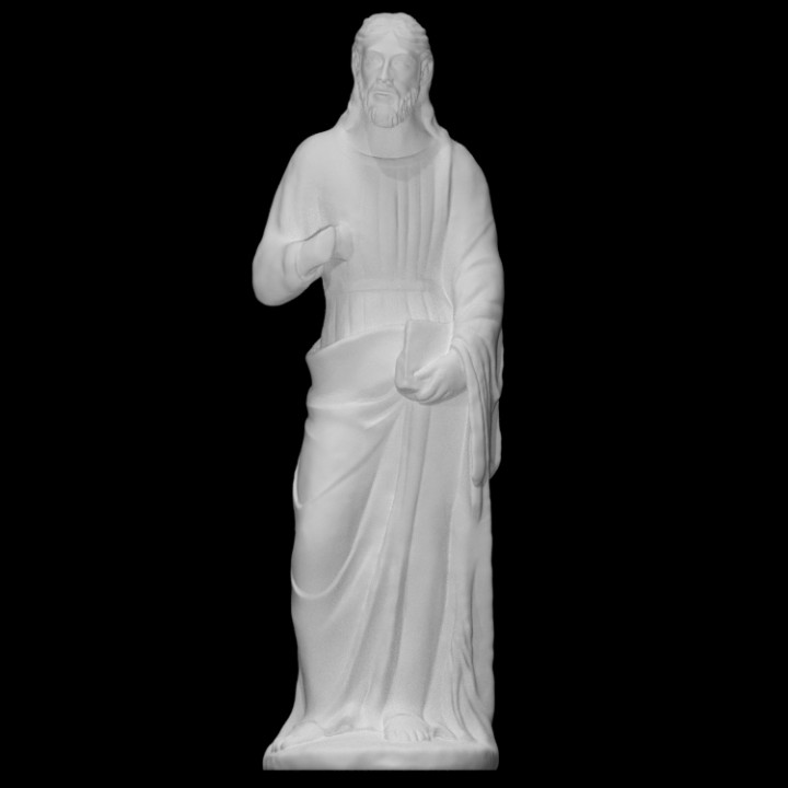 santo Giacomo scansione scultura full figure san giacomo saint james 3D print model - Mito3D