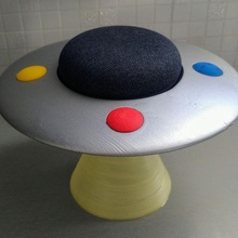 ufhome google mini saucer ufo flying 3d print model - Mito3D