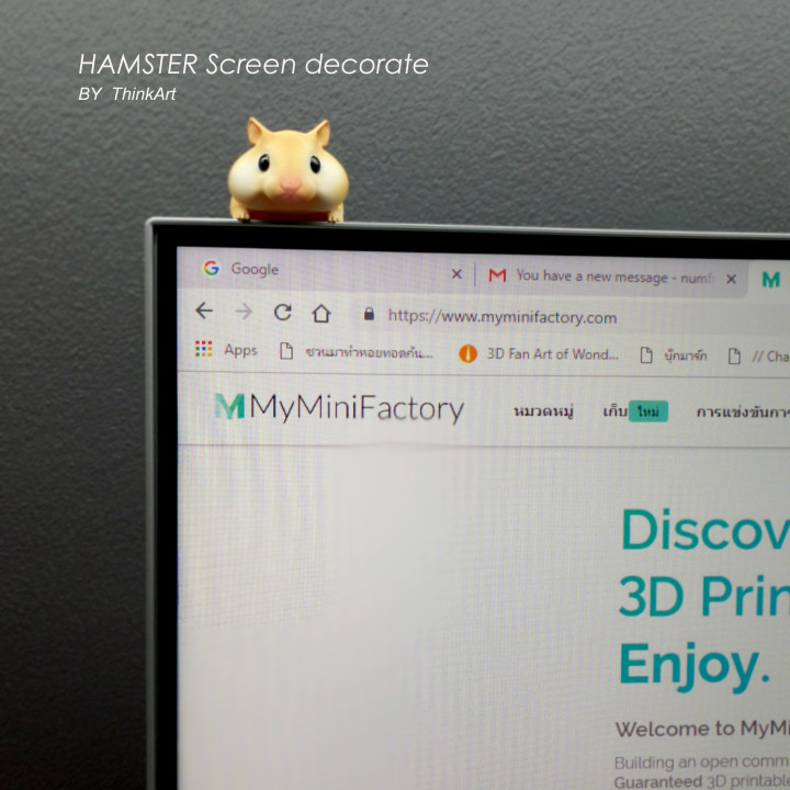hamster family toys & games animal cartoon zbrush decorate lovely homedecorate 3D print model - Mito3D