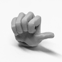 zipguy polegares mão right figura humano homem maravilha articulado juntas ação ziptie manequim 3dzipguy 3d print model - Mito3D