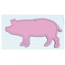 porc ornement ferme oink basse cour 3d print model - Mito3D