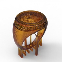 airlangga university ring jewelry menring 3d print model - Mito3D