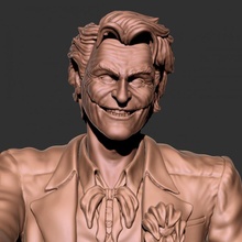 joker statue fan art batman sculpture dc comics 3d print model - Mito3D