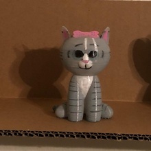 gattino cartone animato gatto carina chibi 3d print model - Mito3D