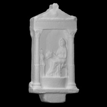 funerary stele philoumene scan museo maffeiano lapidario 3d print model - Mito3D